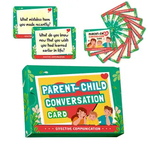 50 Parent Child Dialogue Cards, Kids Edition, Fun Family Games for Kids, Perfect for Dinners, Road Trips & Game Nights, Gifts & Family Gatherings, Conversation Starters to Spark Creativity