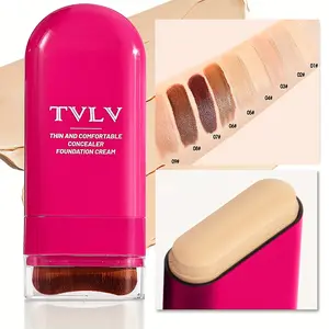 Two-in-one foundation concealer, naturally brightens and covers blemishes and dark circles, long-lasting waterproof and sweat-proof, a must-have for quick go-out makeup, pseudo-makeup base makeup artifact Cosmetic