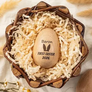 Personalized Musical Wooden Easter Egg Shakers, Engraved Egg Shaker Kids, Kids Musical Instrument, Easter Gifts, Baby First Easter – FASTSHIPPING