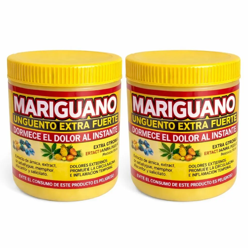 2 Pack Mariguanol Extra Fuerte Herbal Massage Gel – Warming Body Massage Formula for Relaxation & Skin Care, 125 g