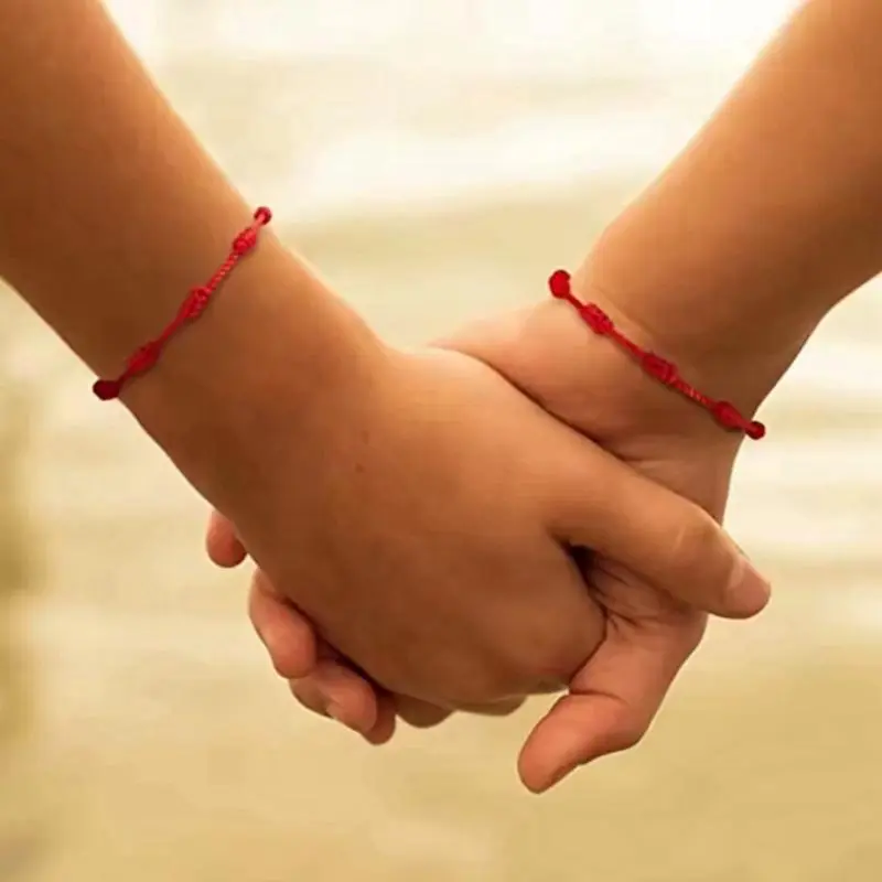 4-Piece Fabric Rope Protection 7-Knot Bracelets Set, Elegant Everyday Wear Fashion Accessory for Men and Women