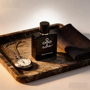 Luckywater Breath of the Wild Men's Cologne – 1.7 fl oz / 50ml | Fresh Scent | Long-Lasting Men's Cologne | daily wear woody amber note modern fragrance eau deparfum | Vanilla elegant perfume | premium gift | natural spray