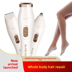 3 in 1 Electric Hair Trimmer For Women Men, USB Rechargeable Trimmer, Facial Trimmer & Nose Hair Trimmer & Full Body Hair Remover, Ideal Gift for Women