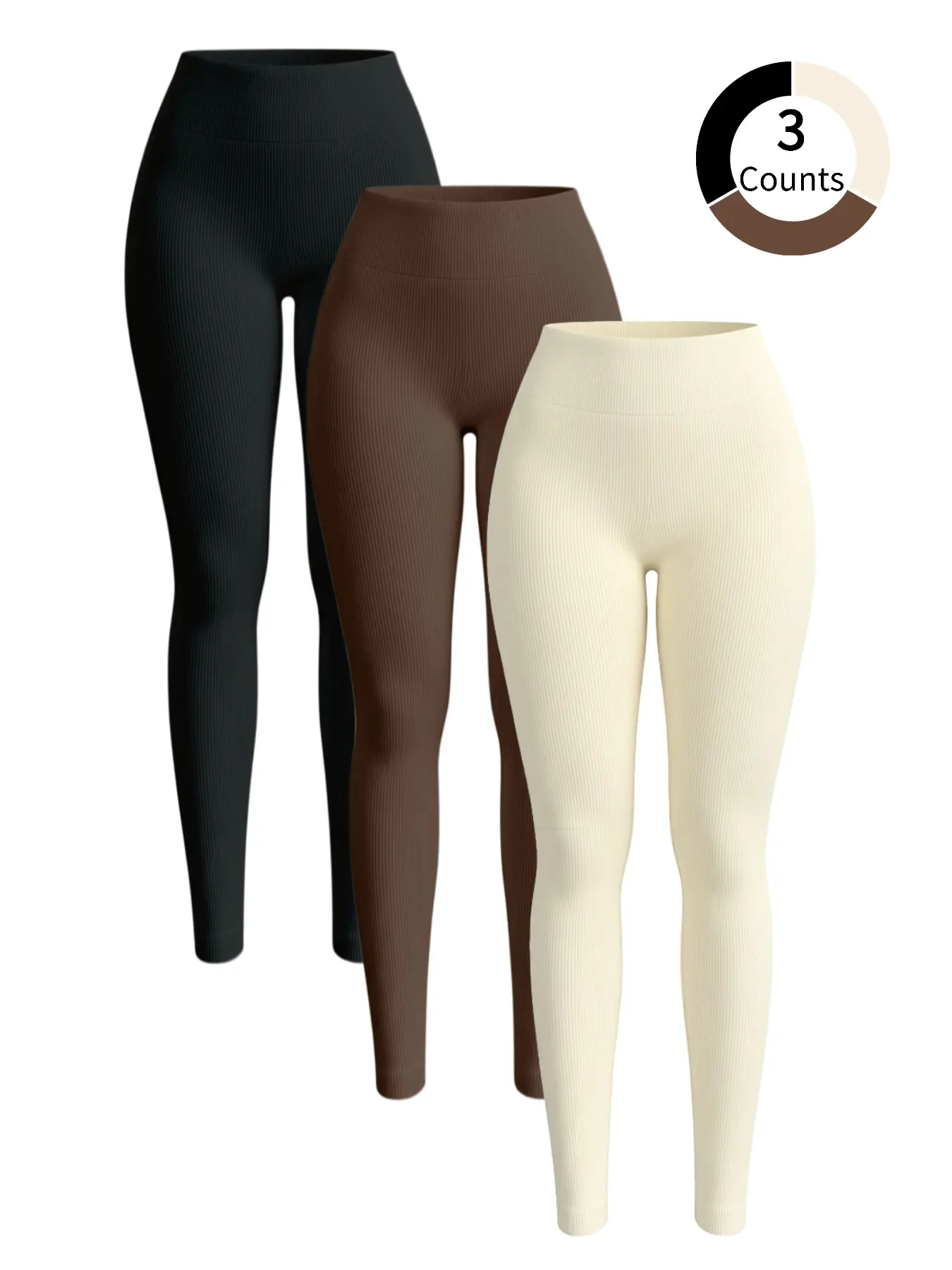 Women's High Waisted Yoga Pants, Sporty Fitted Design, Quick-Dry Breathable Fabric, Ideal for Gym Running Hiking, All-Season Wear, Workout Leggings
