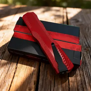 2.9" Button Lock Folding Pocket Knife, CPM-154 Steel Blade, Lightweight Aluminum EDC Knife for Camping & Daily Carry