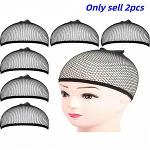 2-Pack High Elasticity Wig Caps, Wig Grip Cap, for Men and Women, Easy-To-Wear Mesh Hats, Durable Stretchable Netting, Perfect for It Under Wigs
