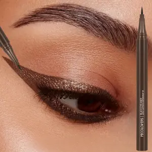 1PC Fast-drying Brown Liquid Eyeliner, Long-lasting, Easy to Use & Fast Application, Silky, Creates Various Makeup Looks