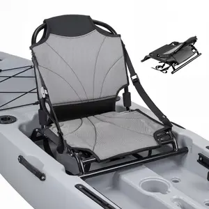 VEVOR Kayak Seat, Folding Kayak Seat with Comfortable Back Support, Aluminum Alloy Frame 600D Oxford Fabric, Easy Assembly for Paddling, Fishing and Recreational Kayaking