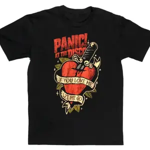 Y2k Vintage 2000s Panic At The Disco If You Love Me T-shirt, Classic Top Tee