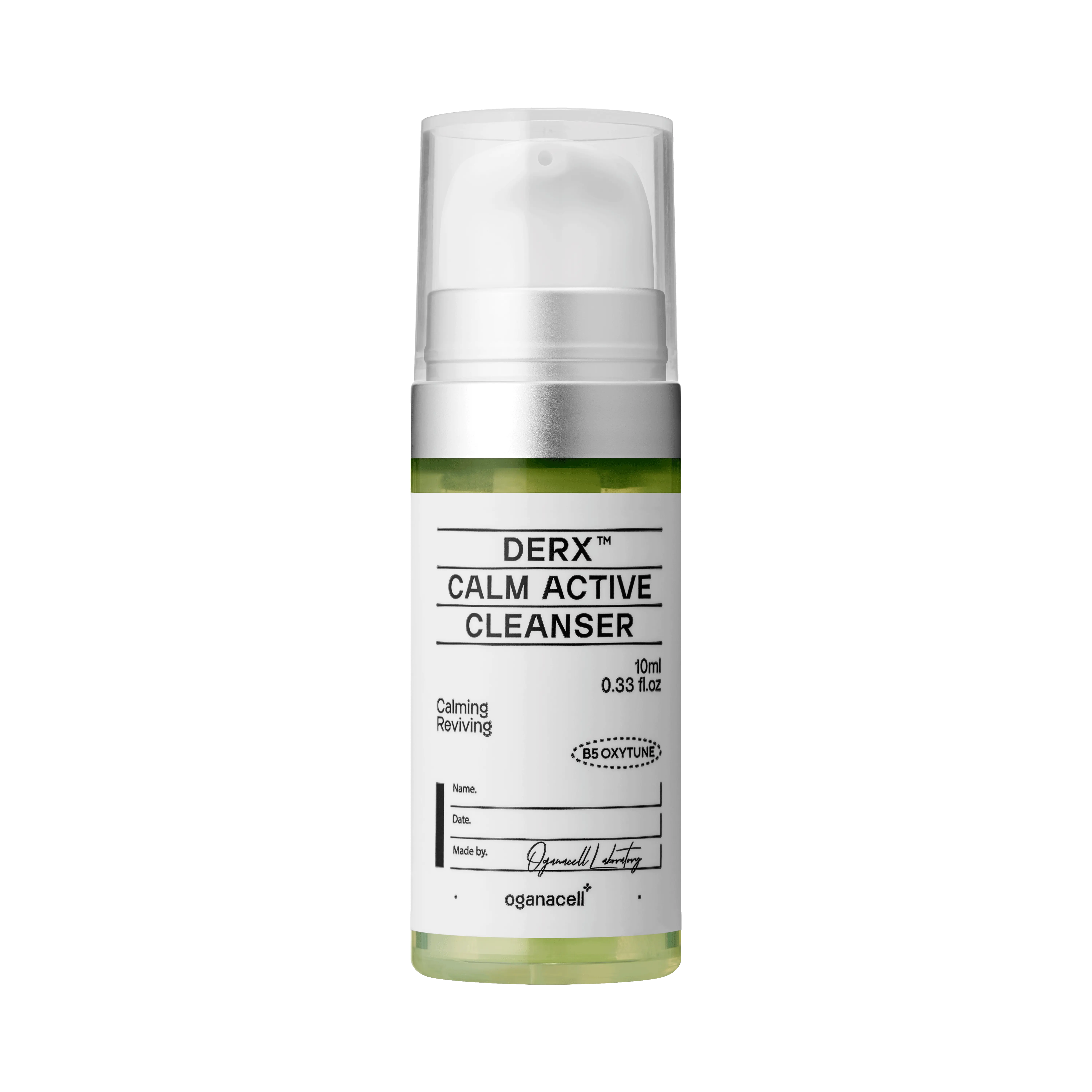 Oganacell DERX Calm Active Cleanser 10ml with Centella Asiatica & Red Bean Powder for Deep Pore Cleansing Oil Control Gentle for Sensitive Skin Korean Facial Foam Self-Foaming Mild Hydrate Moisturizing Smooth Hydrating | Korean Skincare,travel essentials