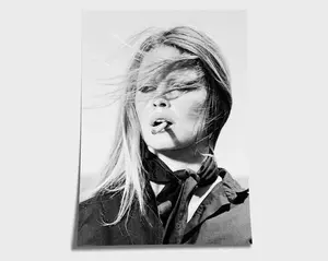 Brigitte Bardot Smoking Print Poster