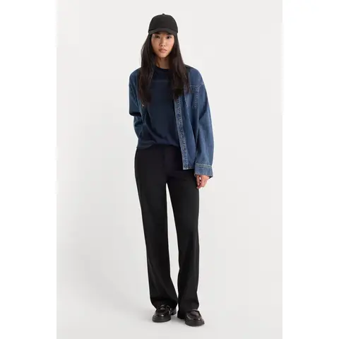 THE LOW RISE STRAIGHT LEG TROUSER | BLACK001