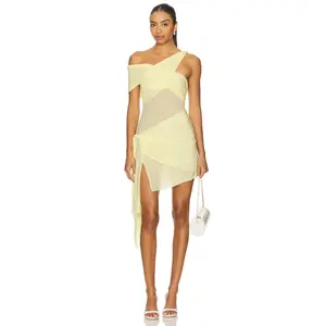 Ronny Kobo Izel Dress in Butter Yellow