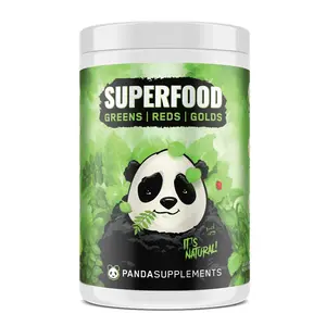 Panda Supps SUPERFOOD Greens & Reds Powder (Green Pineapple Flavor) - 30 servings Panda Supps SUPERFOOD Greens & Reds Powder (Green Pineapple Flavor) - 30 servings