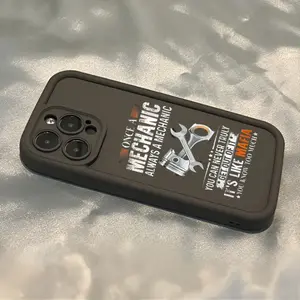 Mechanic Design Phone Case for iPhone 11-16 16E 16PRO 16PROMAX Unisex Fun Stylish Popular Trendy Cases & Covers with Unique Quote Perfect Fit