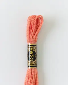 DMC Embroidery Stranded Thread - Six-Strand Embroidery Floss - 352 - Salmon