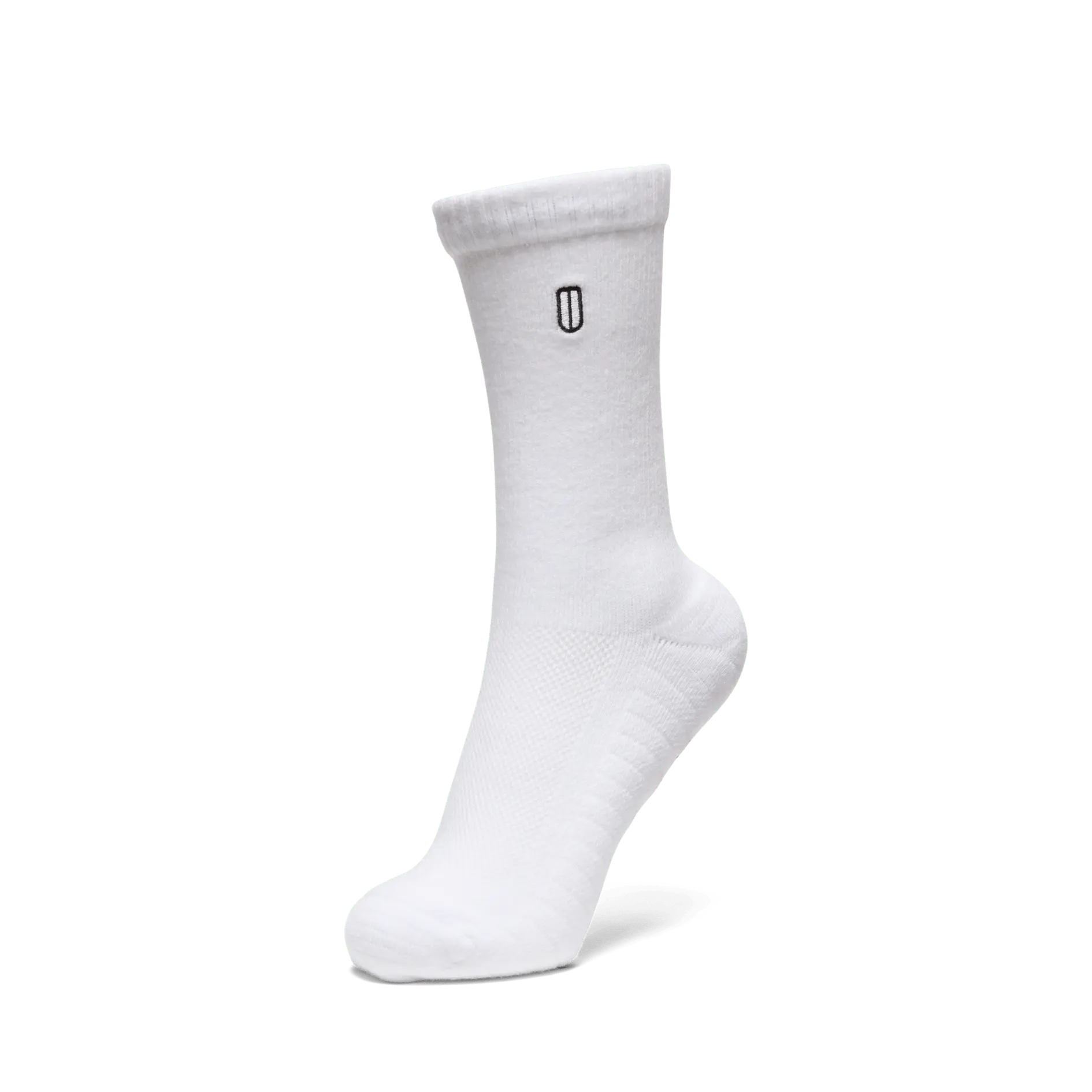 NOBULL Crew Sock in White NOBULL Crew Sock in White