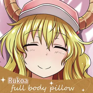 Anime Dakimakura Japanese Otaku Waifu Life Size Doublesided Print Hugging Body Pillov Cover Miss Kobayashi's Dragon Maid Rukoa