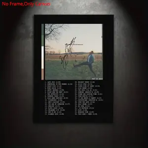 1 Piece/Set Frameless Canvas Painting Print Poster, Unframed Wall Art, Classic Realistic Nostalgic Country Pop Art,Vintage Singer Bryan ,Perfect Gift for Music Lovers,Ideal Gift for Bedroom,Study,Office,Living Room,Wall Decoration