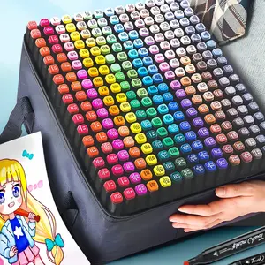 Alcohol Art Markers, Fine & Chisel Dual Tip Marker Set, Permanent Art Markers for Adults Students Sketching Painting Drawing and Coloring, Art Markers Pen