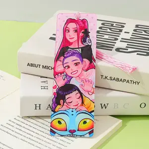 Creative K-Pop Demon Hunters Acrylic Bookmark, Unique Gift for Book Lovers, Literary Artistic Present, Perfect for Readers