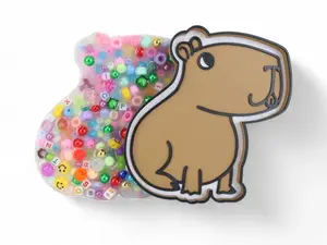 Capybara GRAY Picky Pad and Tray - Satisfy Your Urge to Pick Pop and Peel Stress-Free Fun with Textured Beads & Silicone Material