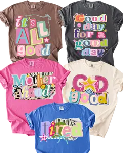 Retro Positive Graphic Tees, Everyday Tees, Mother Hood Shirt, It's All good Tee, Cool Mom Club, Good Day for a Good Day, God is Good, Faith inspired Graphics, Tired Mom club, Comfort Colors, Short Sleeve Tees