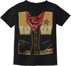 Tstars Toddler Cowboy Shirt - Kids Western Sheriff T-Shirt for Rodeo, Dress-Up, or Halloween