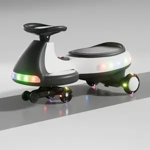 Kids Electric Ride On Car 12V  Electric Wiggle Car , LED Lights , Music,Anti-Rollover for Boys and Girls Indoor/Outdoor