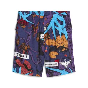PUMA Mens Melo Phoenix Graphic Shorts Casual Bottoms Casual - Blue