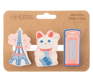 Karma Set of 3 Magnetic Chip Clips