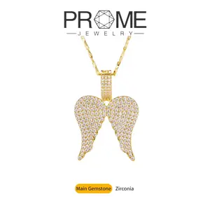 Angel Wings Zircon Pendant Necklace Romantic Elegant Design Women Ideal Gift for Birthdays and Holidays
