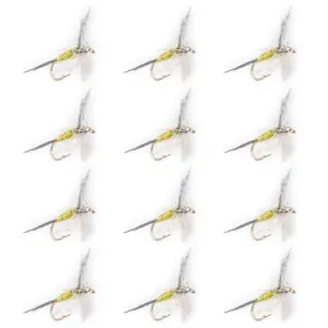 Floating Feather Supply BWO Dry Fly 12 Pack – Blue Wing Olive Trout Fly Size 14-18