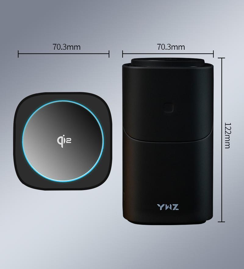 YWZ 3 in 1 Wireless Charger Fast Charging Qi2 Certified for iPhone iWatch AirPods Magnetic Automatic Rotation Touch Pop-Up Charging Station Easy Carry