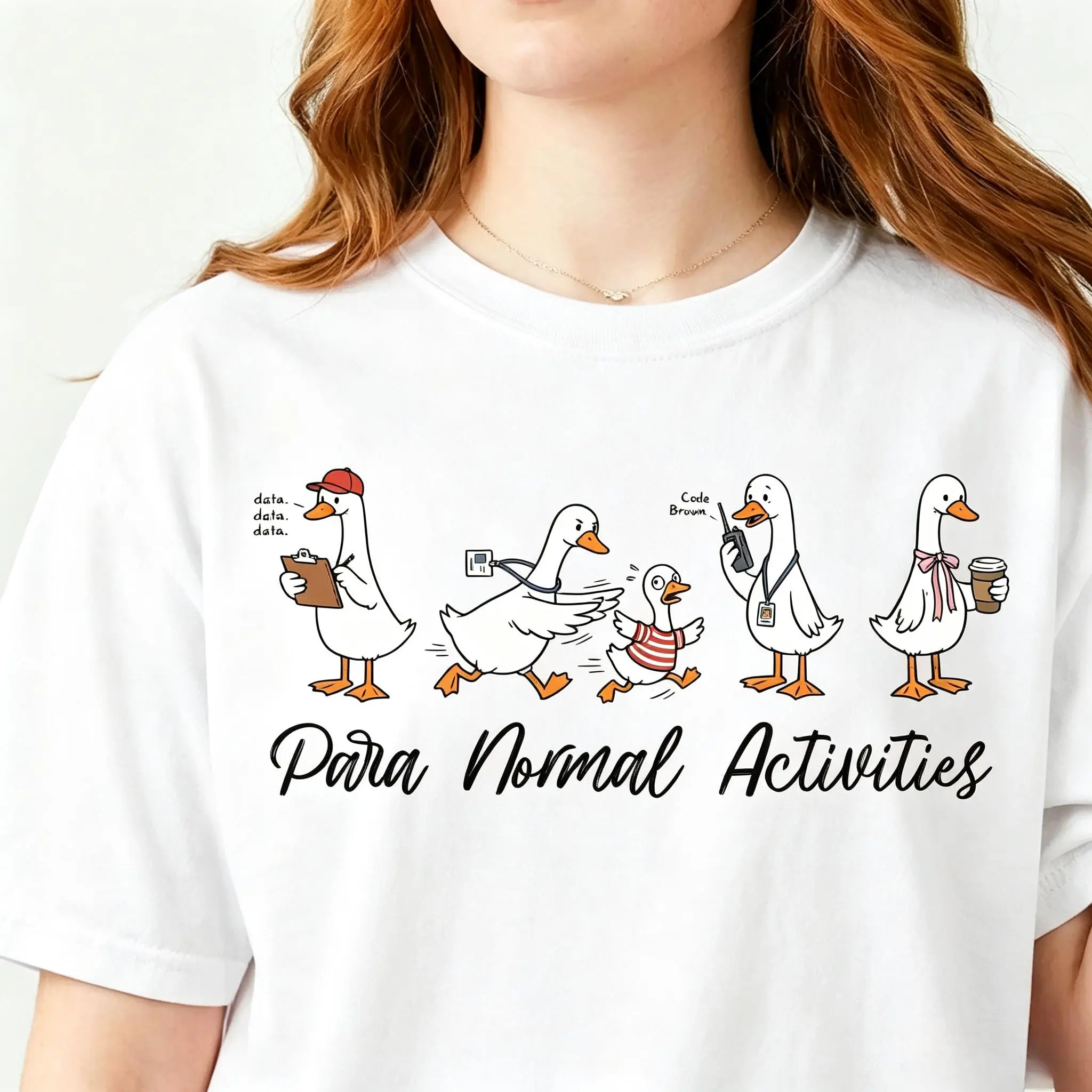 Paraprofessional Silly Goose  T-Shirt, Para Normal Activities, SpEd RBT Teacher Aide Gift