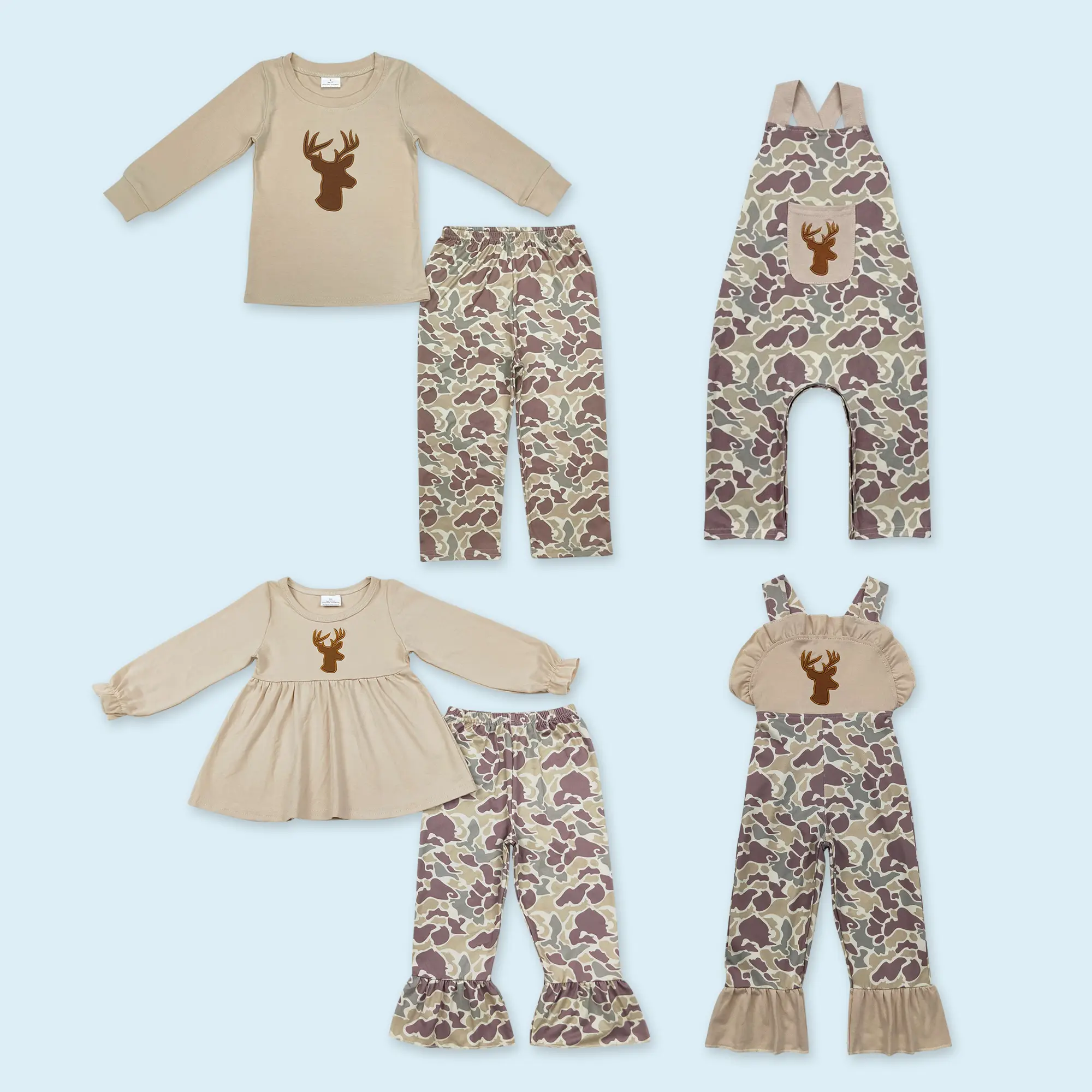 Camouflage deer print kids boys overalls bottoms pants Camouflage deer print kids boys overalls bottoms pants