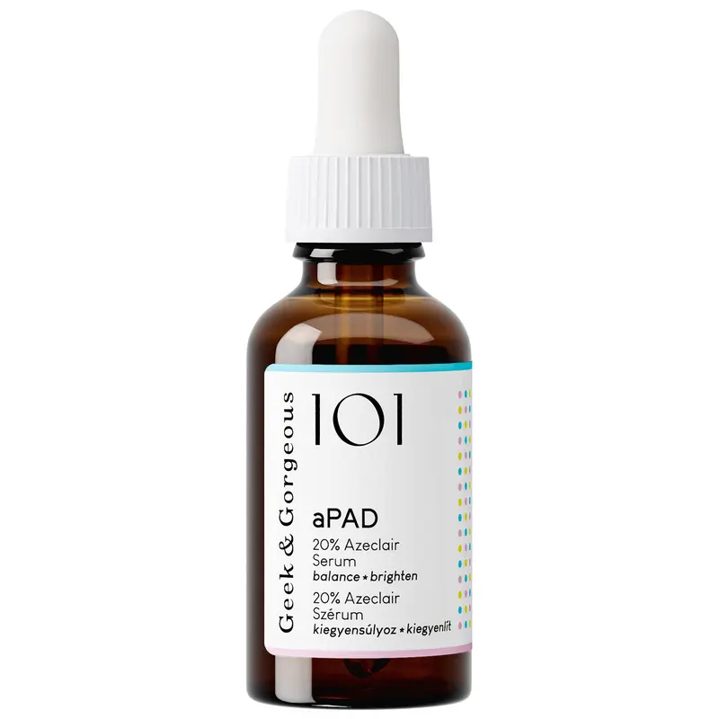 Geek & Gorgeous aPAD 20% Azeclair Correcting Serum 30ml - Redness Calming, Uneven Tone Corrector, Brightening, Non-Toxic, Vegan & Cruelty-Free, Gluten-Free, Sensitive Skin Types