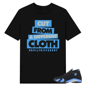 CLOTH  Shirt to match 14 Black and University Blue, Shirt to match snearker Back white color