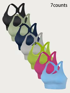 Women's Solid Color Bra, Comfortable Breathable Push Up Bra, Women's Lingerie for Daily Wear