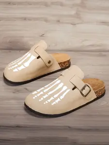 Men's Comfortable Half Slippers, Breathable Lightweight Sole, Ideal for Indoor Outdoor Use, Flexible Design for Elderly, Home Shoes