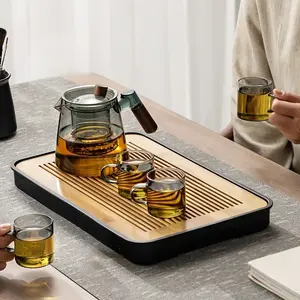 600ml Large Capacity Glass Teapot Tea-Water Separation High Temperature Resistant Boiling Office Home Tea Set pot teakettle Fruit Teapot Herbal Teapot and Coffee Teapot 6 cups in a pot