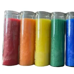 Candle color 120 hour burning time Decor Glass