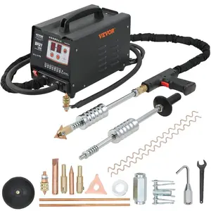 VEVOR Stud Welder Dent Repair Kit, 110V Spot Welding Machine with Slide Hammer Dent Puller, Professional Dent Removal Kit for Auto Body Dent RepairVEVOR Super Brand Day