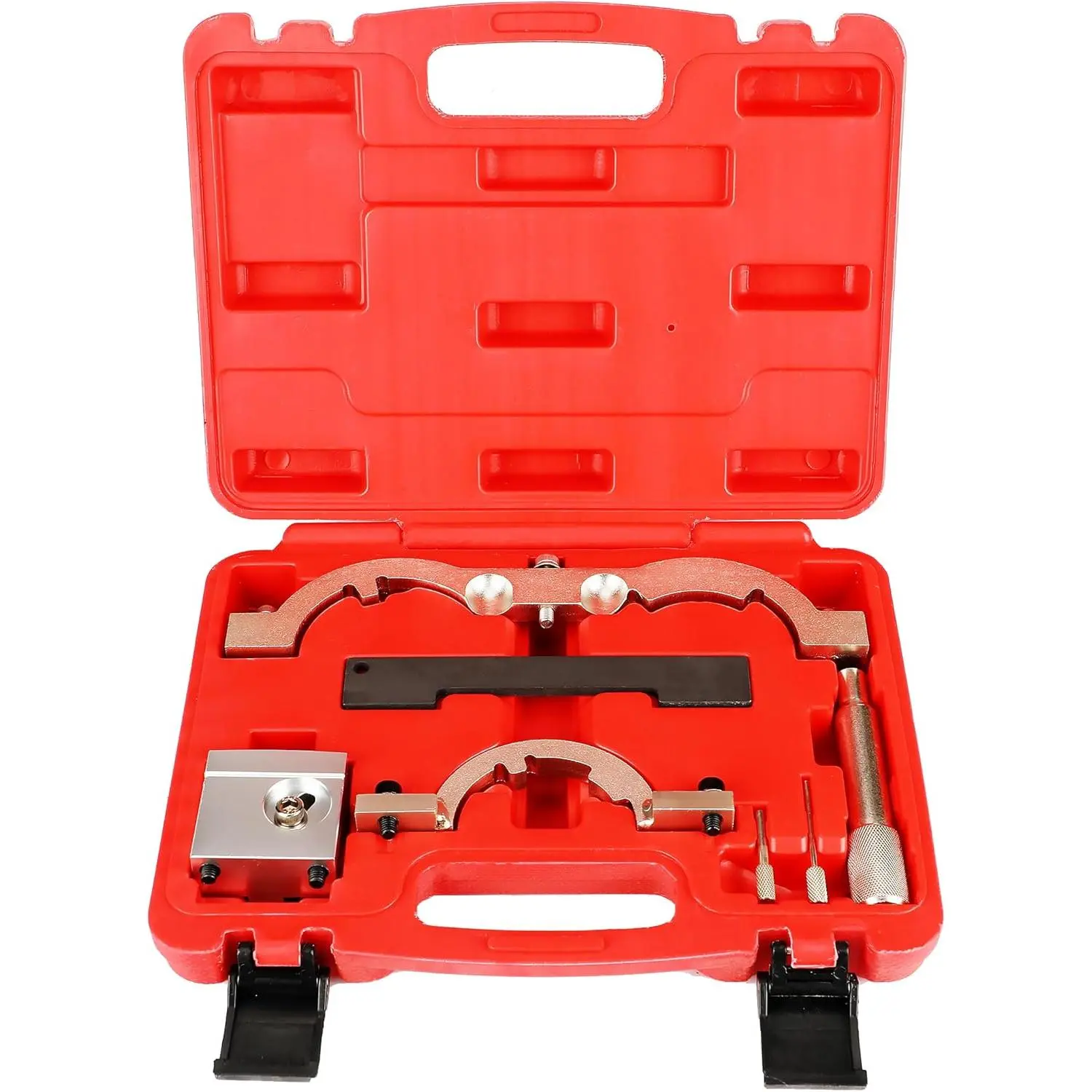 Aluminum Turbo Engine Timing Tool Kit with Pins, Timing Chain & Belt Tensioner Locking Pin, Precision Fit Camshaft Alignment Set for Chevrolet Cruze Aveo Orlando Vauxhall Opel Adam Ampera Astra J Cascada Zafira-C Tourer 1.0-1.4L Metal Tools (2009-)