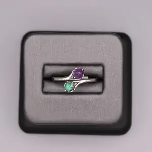 Sterling Silver Stone Ring - Multi Stone