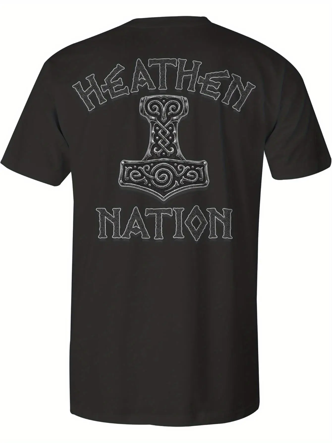 Men's Norse Mythology Mjolnir Hammer Graphic T-Shi