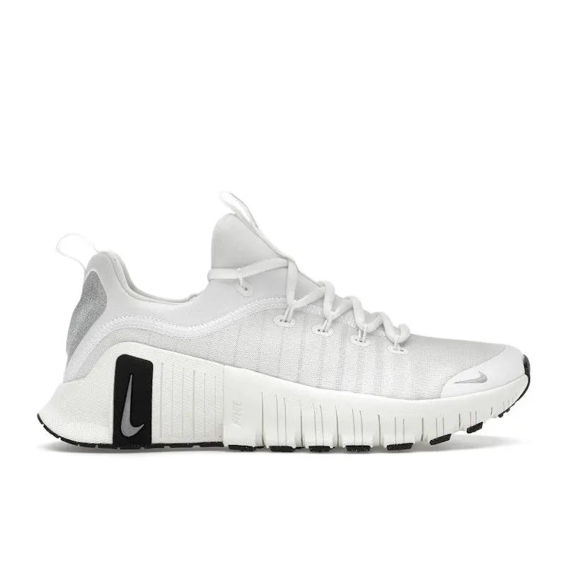 Nike Women's Free Metcon 6 Premium Summit White Sail Black Metallic Silver, from StockX