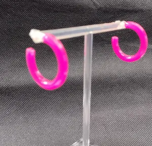 Neon Hoop Earrings (Glow In The Dark)