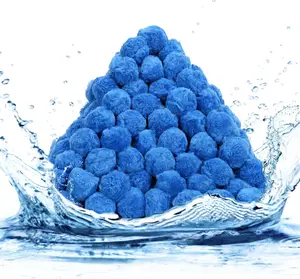 4.7 lbs Reusable Pool Filter Balls for Sand Filter Pump, Fiber Media Filter Balls Replace Filter Sand for Swimming Pool, Aquarium Tank, Pool Sand Filter Systems
