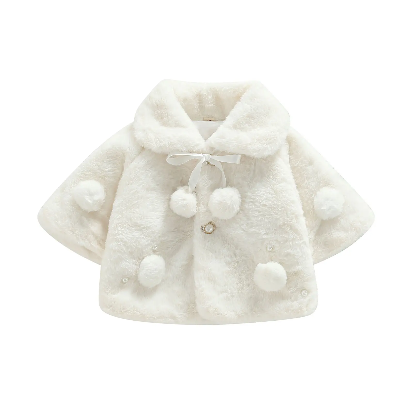 Toddler Baby Girl Winter Coat Jacket Cloak Thicken Shawl Snowsuit Outerwear Clothes